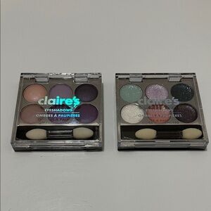 New Claire's Eyeshadow Duo Set - Purple and Sparkly Hues